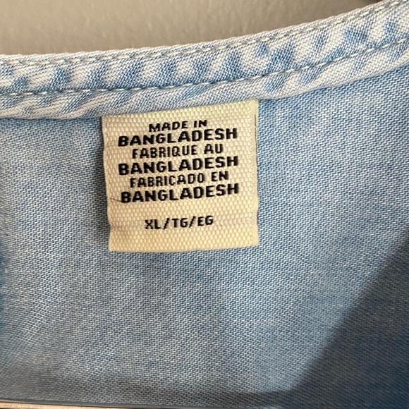 Levi’s “Halsey” Blouse Lightweight 3/4 Sleeve Flowy Size XL - Picture 11 of 13